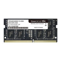 팀그룹 엘리트 DDR4 8GB 싱글 2666MHz PC4-21300 CL19 언버퍼드 비 ECC 1.2V SODIMM 260핀 노트북 PC 컴퓨터 메모리 모듈 램 업그레이드 - T, Single Channel_32GB