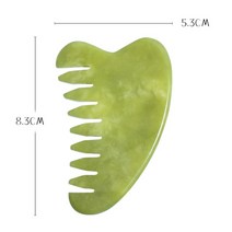 두피괄사 초록색 제이드 구아 샤 천연석 부드럽고 차가운 근육 이완 마사지 보드 스크레이퍼 도구 바디 슈 페이스 세트, [08] Package 13