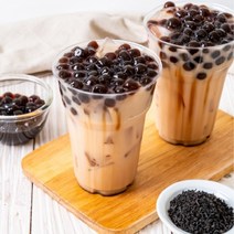 (흑당)버블티 만들기 재료 즉석타피오카펄 흑당시럽 밀크티 녹차라떼 렌지에25초, 제주 녹차라떼 파우더 500g