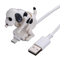 핸드폰 태블릿 용 USB C 케이블 이동 길 잃은 개 빠른 충전 USB C 케이블 Funny Touch Dog Phone Charger Cable For Type-C, 하얀색