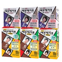 동성제약 세븐에이트 무향료 염색약 6종세트 +제주폼 3개증정, 5.4호 다홍빛 갈색, 세븐에이트 무향료 염색약 6종세
