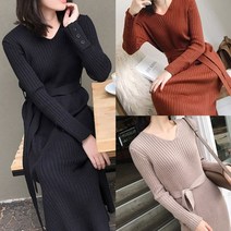 니트롱원피스 슬림핏 브이넥원피스 셔츠자켓 888EA