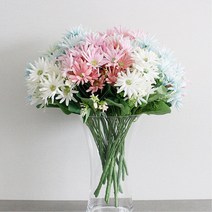 촬영소품 선반 테이블 예쁜 꽃조화 국화 조화장식, 핑크