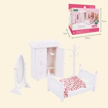 DIY 미니어처 하우스 미니 인형 집 만들기 미니어쳐 룸박스 벽난로 나무 가구 재료 모형 전연령 선물 diy 숲 롯지 빌라 collocation 홈 주택 놀람 키트 동물 가족 장난, 액세서리 6
