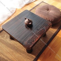 호족반 손님다과상 술상 혼술 개다리소반 자개 차상 소반상 과일상 미니, 숯불 40x40x21+2 돔 매트