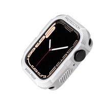 애플 워치 케이스용 견고한 커버 iWatch 액세서리 TPU 화면 보호기 시리즈 7 케이스 44mm 40mm 45mm 41mm 8 se 6 5 3, [02] White, [01] 38mm or 40mm or 41MM