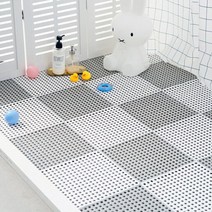 1P 확장형 논슬립 물빠짐 욕실 화장실 발매트 수영장 심플 욕실매트 배수, 그레이