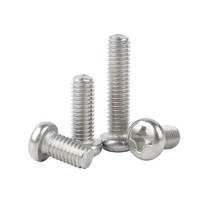 50pcs M1 M2 M3 M4 소형 마이크로 필립스 라운드 헤드 볼트 나사 전자 노트북 태블릿 컴퓨터 전화 카메라, [03] M3.5, [01] 304 stainless steel, [02] 4mm