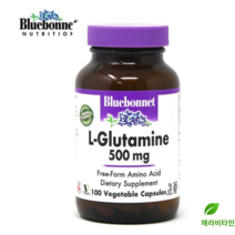 블루보넷 L 글루타민 500mg 100정 베지캡슐 BlueBonnet L Glutamine