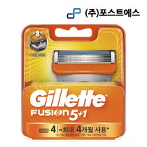 질레트 퓨전 메뉴얼 5 중 면도날 4개입 1개