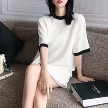 루즈핏 프렌치 니트 원피스 봄원피스 봄코디 봄치마 스프링치마 데일리스커트 스커트 블랙원피스 코디원피스 루즈핏원피스 여름원피스 레이어드원피스 캐주얼 오