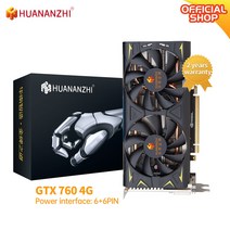 가성비 HUANANZHI GTX 650 760 960 970 2G 4G 그래픽 카드 RX 550 560 4G GDDR4 GDDR5 DVI VGA HDMI 호환 비디오 카드, GTX 760 4G