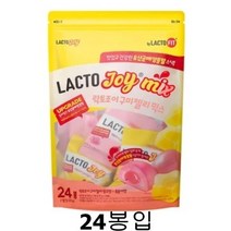 락토조이 구미젤리 600g 24봉지입 복숭아맛 망고맛 유산균젤리 간식, 24봉