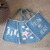 OR_HOO045 디자인 데님에코백