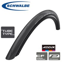 슈발베 원 20X1-1/8 클린처 타이어 튜브타입 와이어비드, 블랙