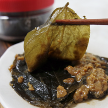 된장 초록 콩잎 장아찌 500g 국내산 원재료로 만든 짱아치, 1개