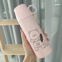 직장동료선물 업무 공시생 필수템 퇴사 생일 대학생, 핑크 350ml