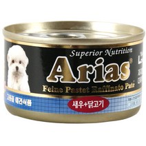 아리아스 강아지캔 100g - 1박스(총24개), 새우 닭고기
