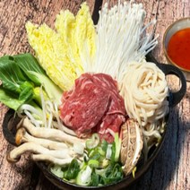 소고기 샤브샤브 밀키트 1인분 513g 한식 캠핑용 야식 국물요리 음식 P000BZNW헌터, 샤브샤브 1팩