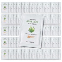 아요델 알로에베라 선크림 1회용파우치 5ml x 50매 등, 100매