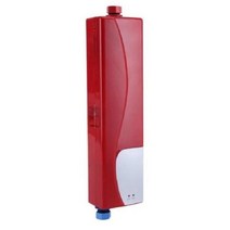 전기온수기 순간 미니 전기 온수기 3000W Tankless 주방 욕실 샤워 온수 빠른 난방 EU 플러그 220V, 빨간_Eu 플러그