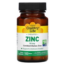 컨츄리 라이프 킬레이트화 아연 50mg 100정, 기본