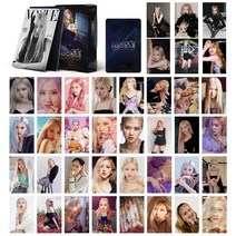 블랙핑크굿즈 포카 지수/제니/리사/로제 포토카드 Born월드투어 로모카드 50장, E