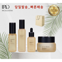 [정품 QR보장]-당일출고 인셀덤 4종 SET_부스터+세럼+크림+미스트 (선물용_고급종이백) BEST 추천! 영양크림_미백 주름개선_자극없는 인생화장품 INCELLDERM