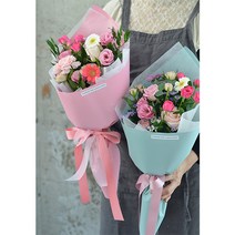 생화꽃다발 여자친구생일 졸업꽃다발 꽃추가가능 꽃은언제나옳다., 블루