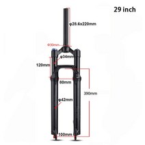 에어스프링 에어쇼바 재생쇼바 Bolany 27.5/29 "MTB 포크 산악 자전거 포크 내부 튜브 34mm 댐프 서스, 02 A-29 inch