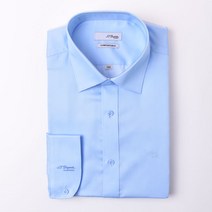 [듀퐁 셔츠] 긴소매 슬림핏 커프스풀로고 블루 와이셔츠 SE2SM22LS751SBU