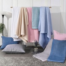 여름 풍기 인견 100% 충무 줄누비 피그먼트 워싱 이불, 이불Q 단품, 핑크