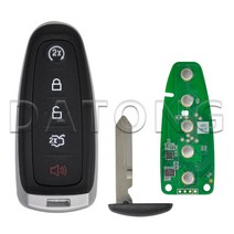 자동 차키 복사 스마트키 폴딩키 원격시동 디스플레이키 Datong-자동차 스마트 리모컨 교체 키 포드 익스플, 01 FO38 Blade_02 433MHz