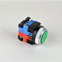 건흥전기 25파이 누름버튼스위치 누름 눌름 푸시 푸쉬 버튼 스위치 KPB25M 1a1b, 적색, 1A