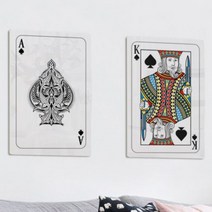 cl575-폼아크릴액자38CmX58Cm_트럼프카드(스페이드), 2.K