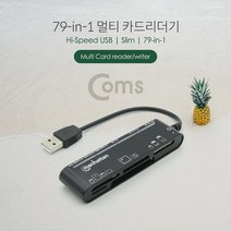 Coms 79 in 1 멀티 카드리더기(USB 2.0 스틱형 멀티), IC199
