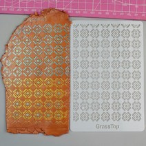 도예도구 도자기도예도구 세라믹도예도구Ins 크리에이티브 DIY 폴리머 클레이 쥬얼리 스텐실 스크린 리프, 01 sq 1