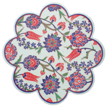 터키 도자기 냄비받침 CLASSIC 14종 냄비받침대, HP108-B_모란꽃과튤립빈티지스타일