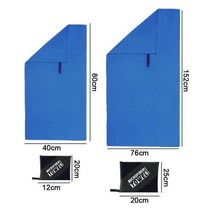 조립식수영장 이동식 야외 에어 대형풀장 미니 컨테이너 미끄럼틀 Sports Microfiber Quick Dry Pocket Tow, 11 Dark Blue Set
