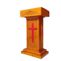 강대상 테이블 연설대 단상 기독교 연단 예배상, 오렌지80x45x109(라지)