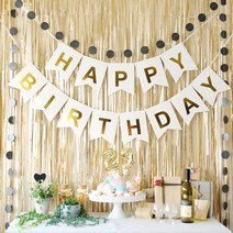 (주)파티해 생일파티 장식세트(모던 골드), (이), (이)