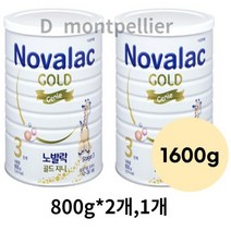 노발락 골드 지니 분유 3단계, 1600g, 4개