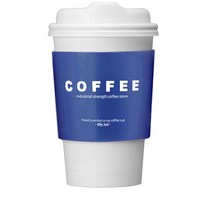오케이워터 네이비 종이홀더 800개 13온스용 테이크아웃컵 컵홀더 종이컵 카페 슬리브, 1개