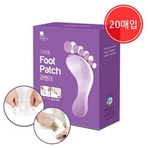 [AGA1943] 다아름 밴드형 발패치 라벤더 20매 대용량 풋패치, 1개, 1개