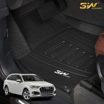 아우디 뉴 Q7 3W 에코라이너 TPE 카매트 카 차 발 매트 바닥 발판 깔판, 단품