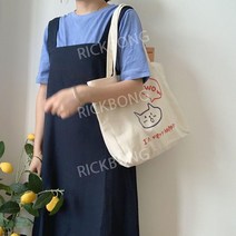 일본풍 에코백 쇼퍼백 일러스트 캐쥬얼 캔버스 데일리 가방 다양한 옵션