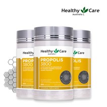 [3개 세트] 헬씨케어 울트라 프리미엄 프로폴리스 3800mg 200캡슐 호주직배송