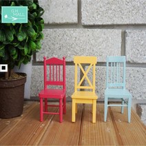 카페소품 공방인테리어 실내장식 노랑의자 우드의자