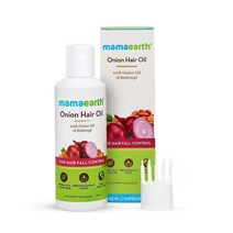 MAMAEARTH Onion Oil for Hair Growth & Hair Fall Control with Redensyl 150ml, one
