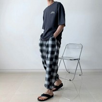 뉴메이드 여름옷 데일리 체크 조거 팬츠